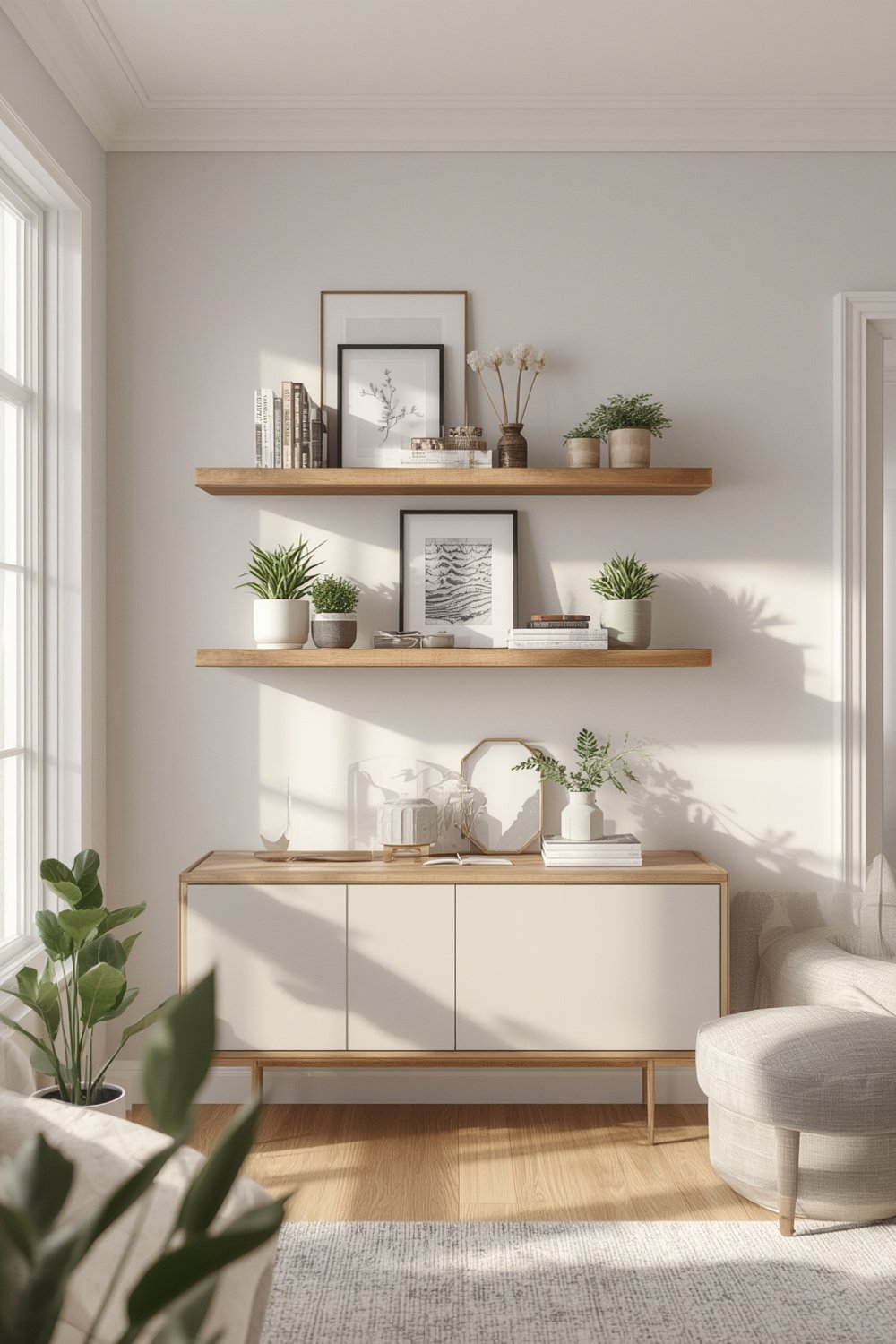 floating shelves product view