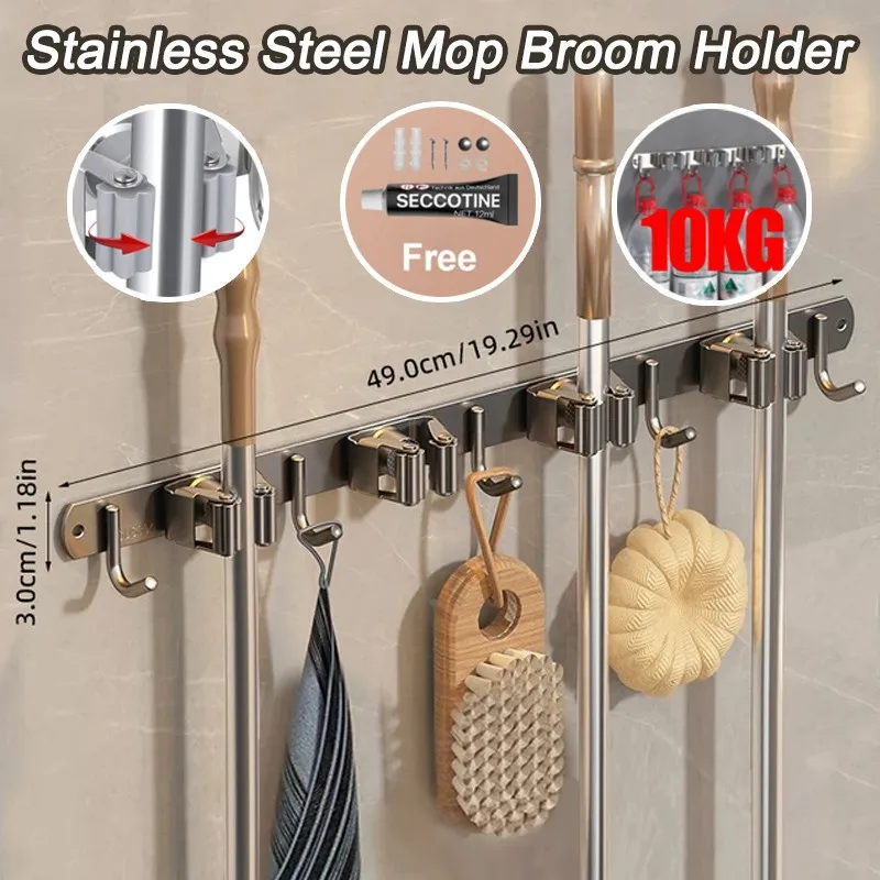 Broom Holder: 7 Ultimate Steps For An Amazing Home Organization Solution 2 garage storage