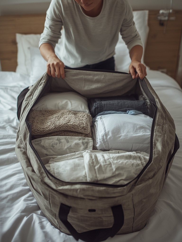 moving bags in action