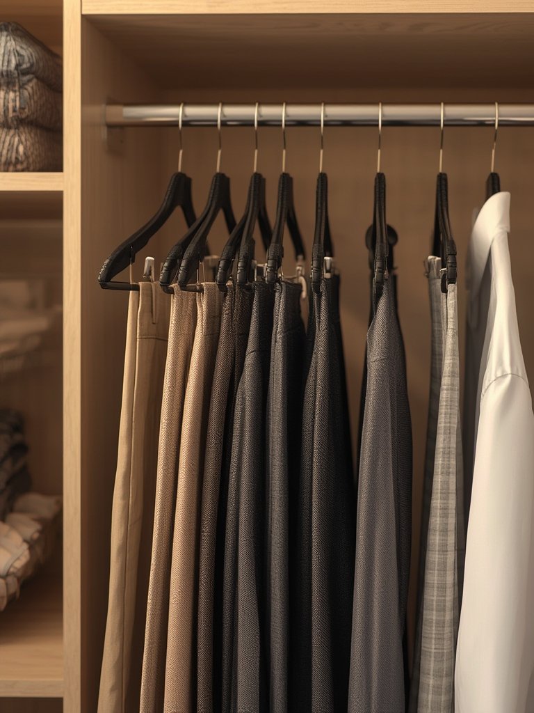 pants hangers in action