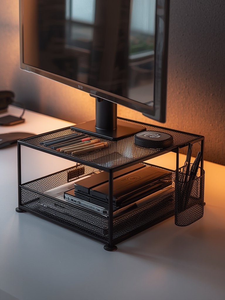 Monitor Stand: 7 Ultimate Steps For Amazing Desk Organization In 2026 3 monitor stand in action