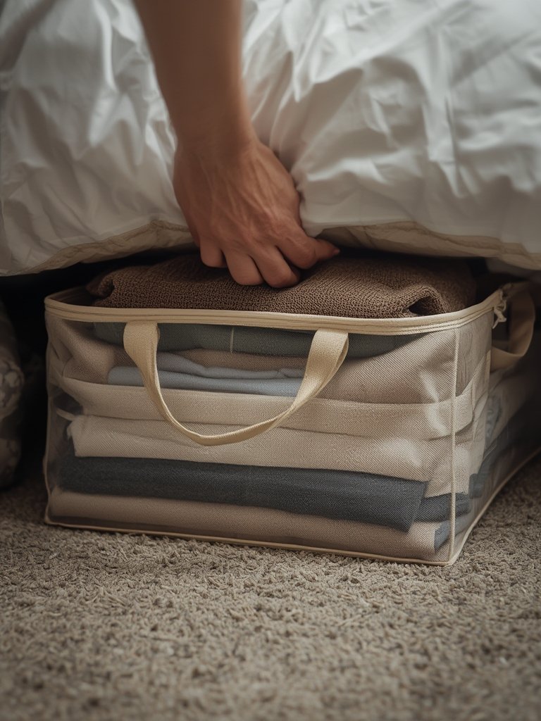 underbed storage in action