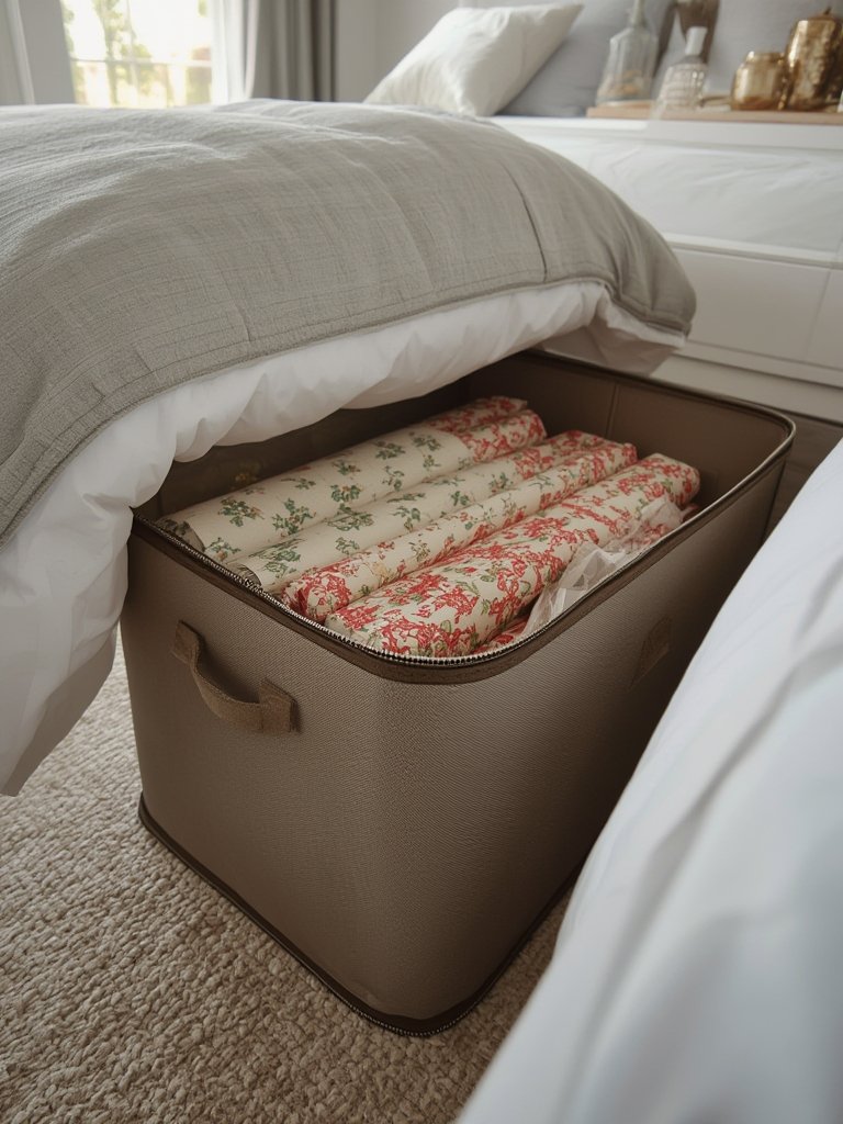 wrapping paper in action