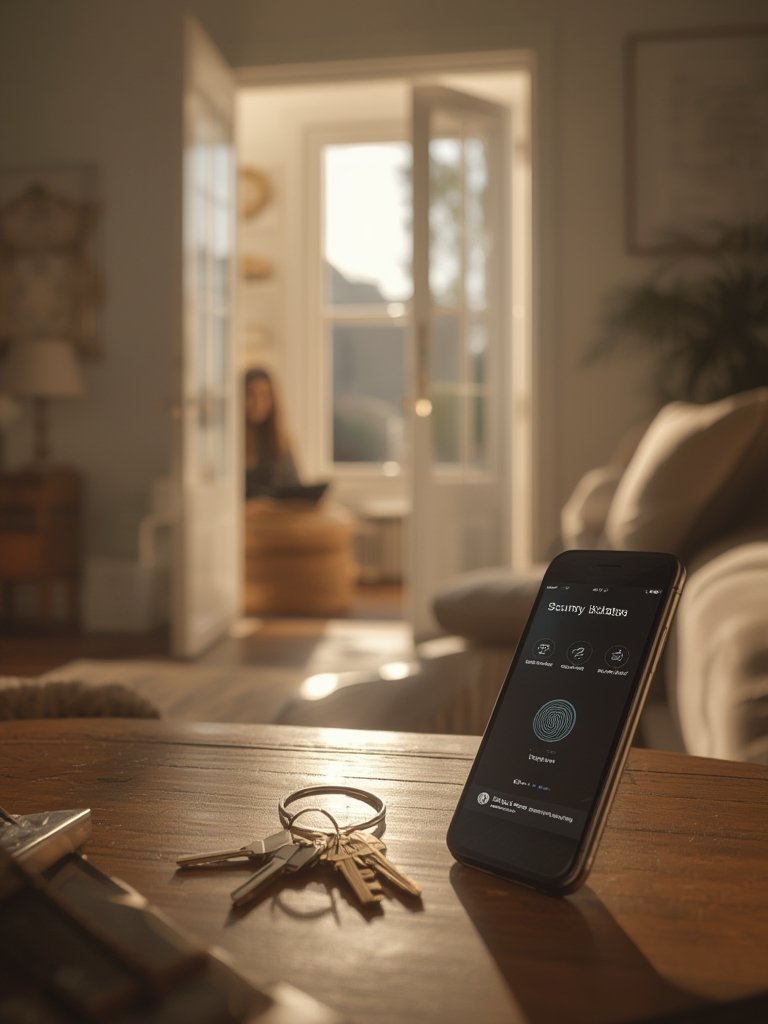 smart lock with fingerprint - Illustration 3