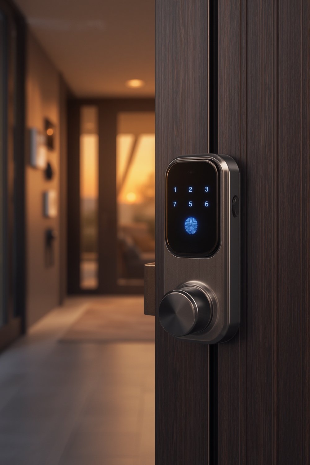 smart lock with fingerprint - Illustration 1