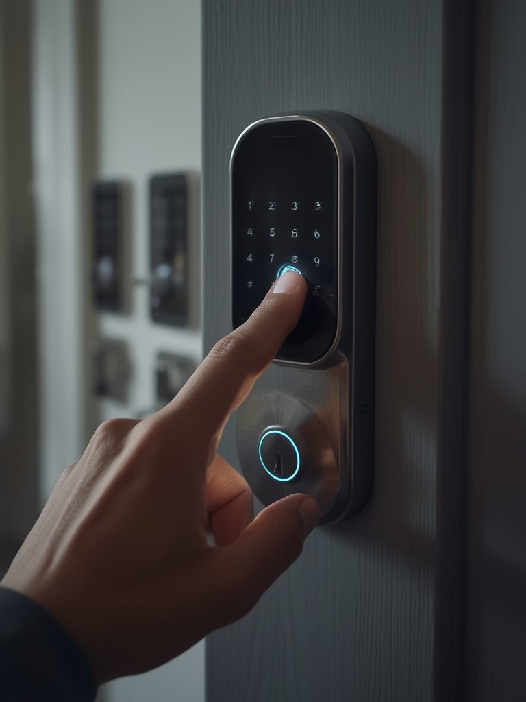 smart lock with fingerprint - Illustration 2