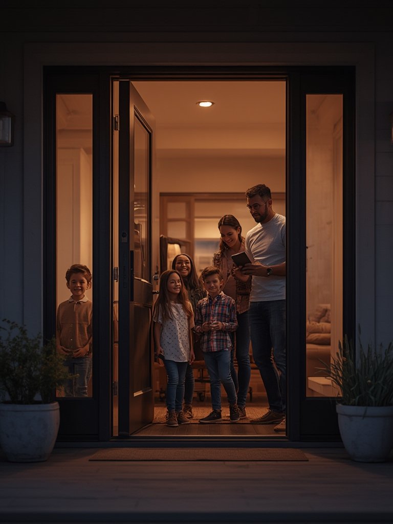 smart lock with fingerprint - Illustration 3