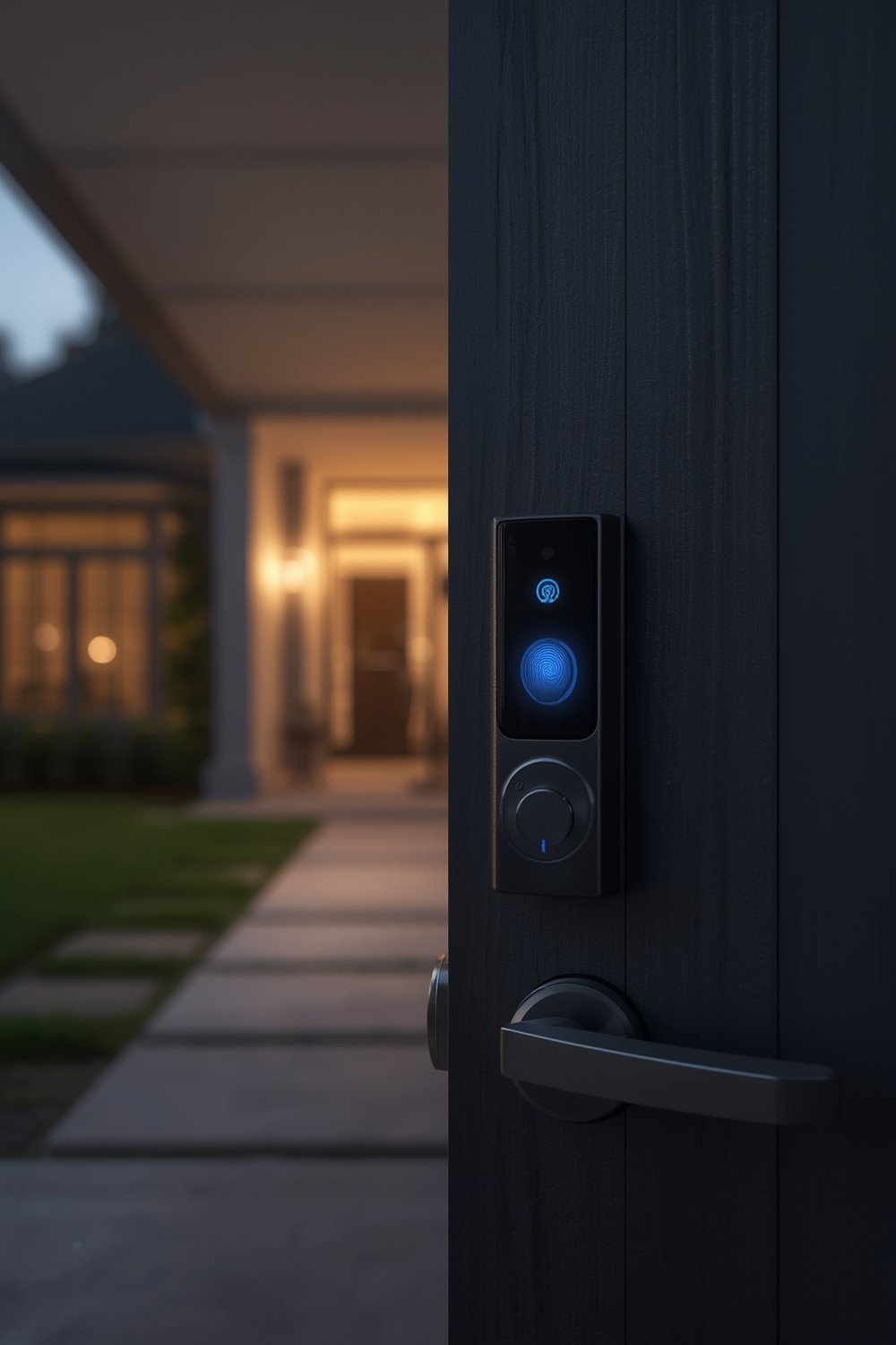 smart lock with fingerprint - Illustration 1